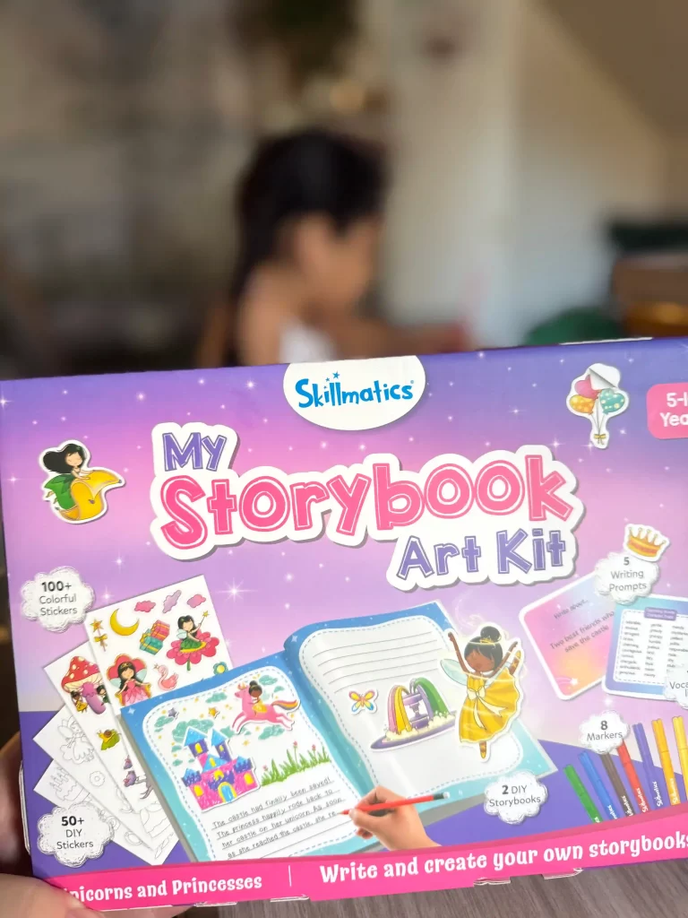A storybook art kit, representing homeschool learning gifts.