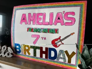 A Freaky Friday movie-themed birthday poster